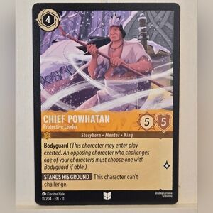 Chief Powhatan Protective Leader 11/204 Disney Lorcana Chapter 11 Winterspell